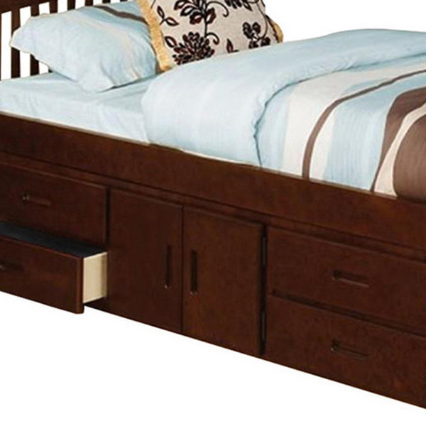 Harriet Bee Yate Solid Wood Slat Storage Bed Wayfair